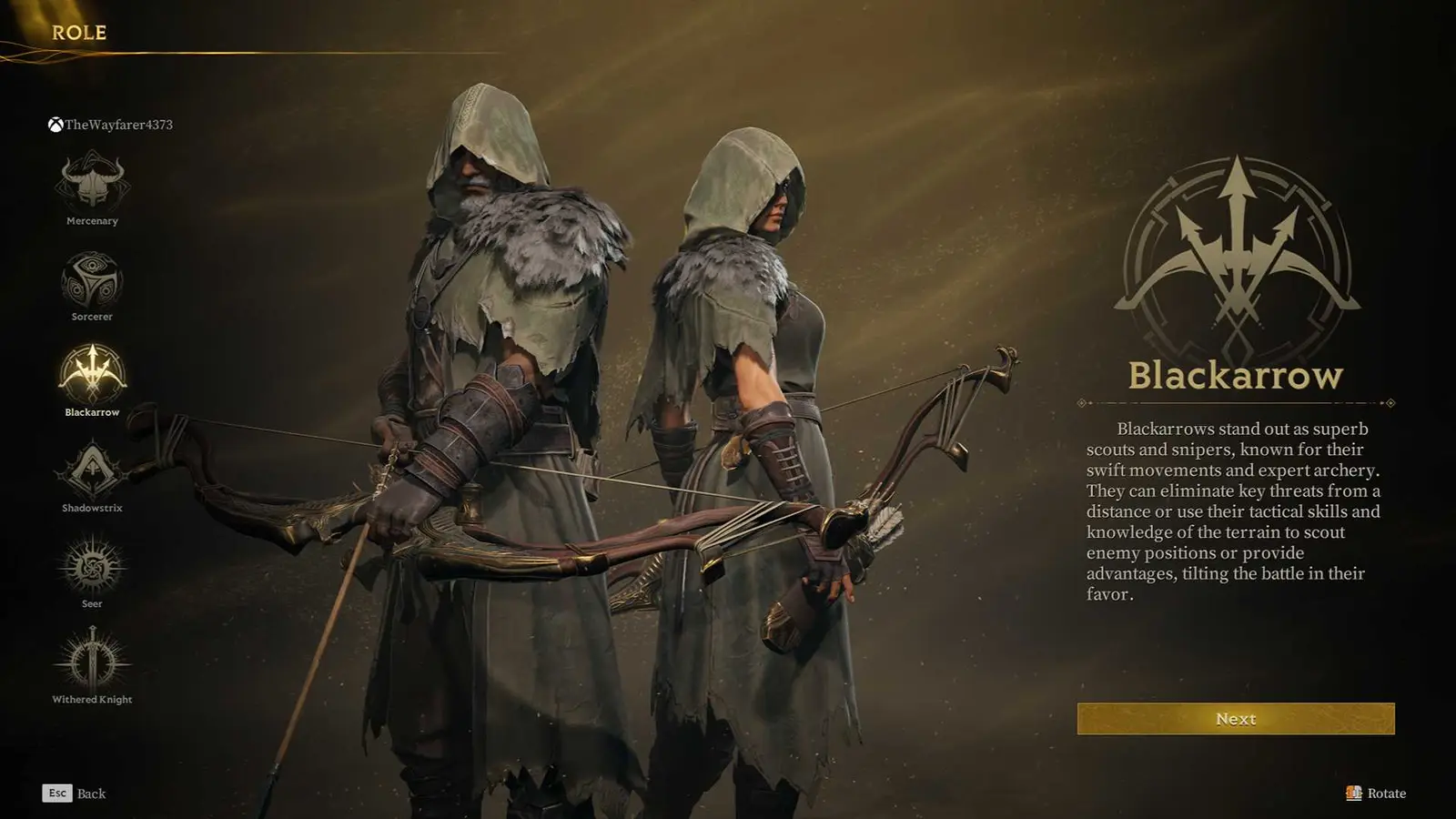 Mistfall Hunter Blackarrow build screenshot