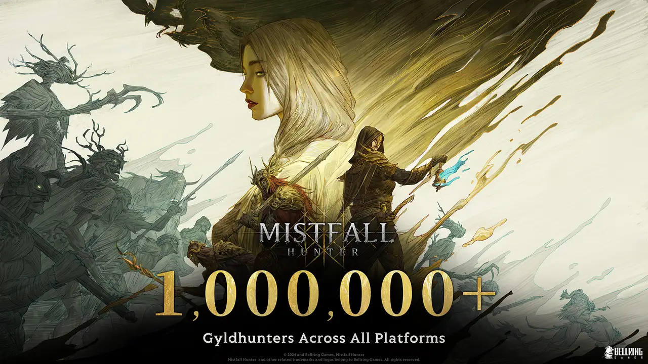 Mistfall Hunter one million players milestone